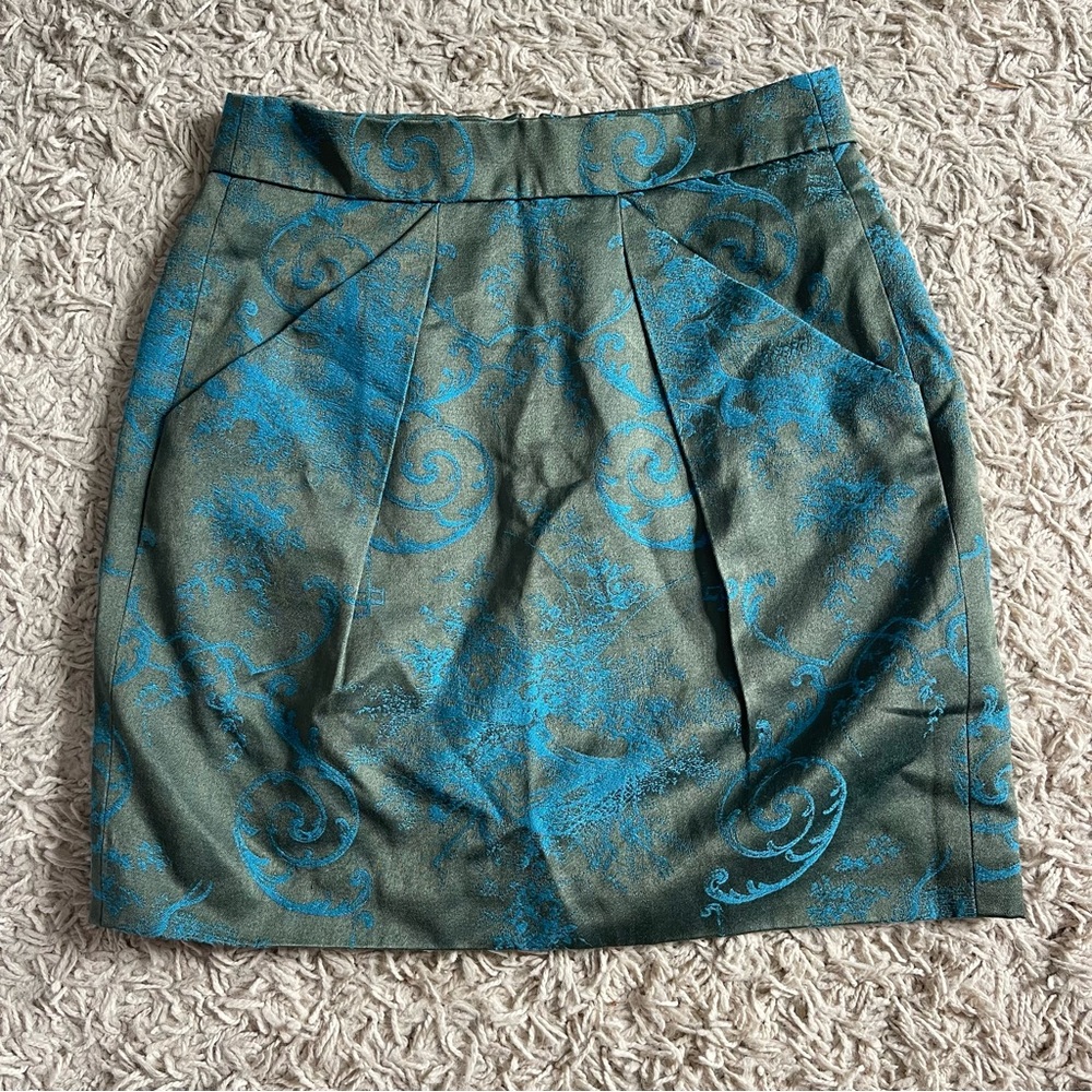 J Cree Patterned Mini Skirt